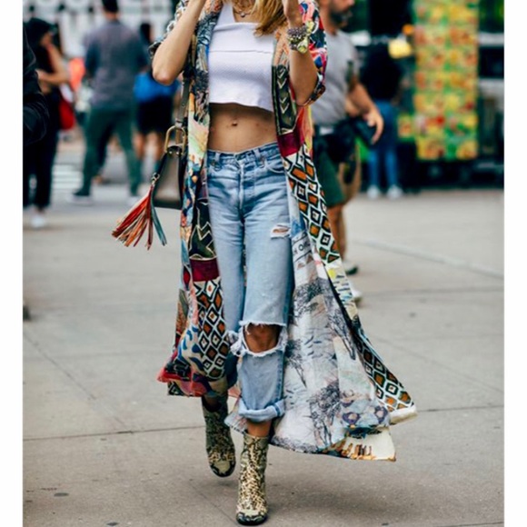 5⭐️Boho Wild Print Kimono - Picture 13 of 13